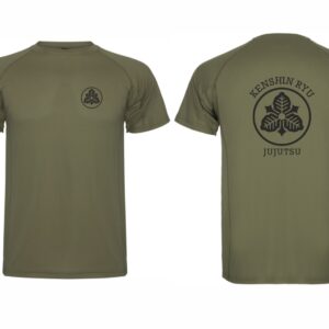 T-shirt verde tropa com símbolo preto